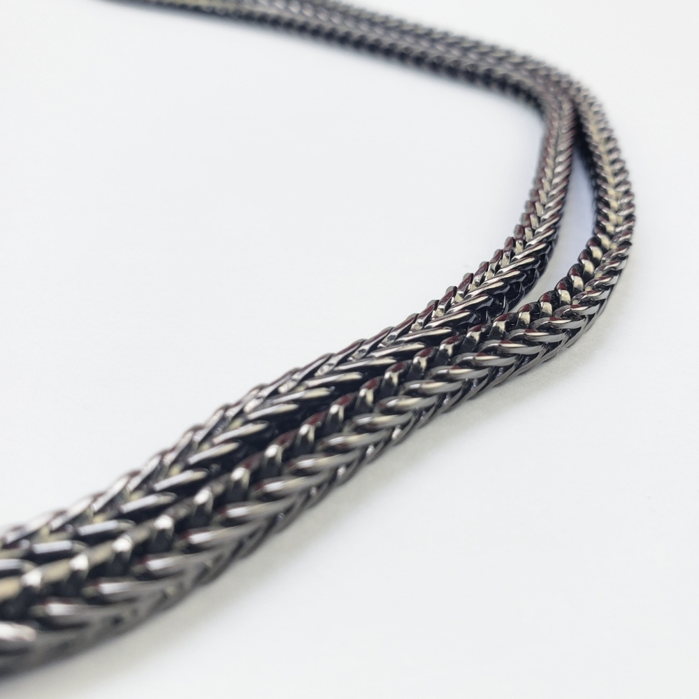 King Ice, "Queen" Designer Streetwear Pendent Black Onyx Round Chain, 20" Long - Picture 11 of 15